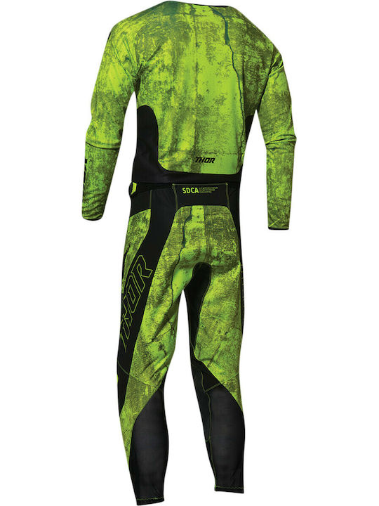 Thor Pulse HZRD Καλοκαιρινό Ανδρικό Παντελόνι Motocross Acid/Black