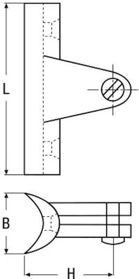 Βάση Κούρμπα με Βίδα Inox