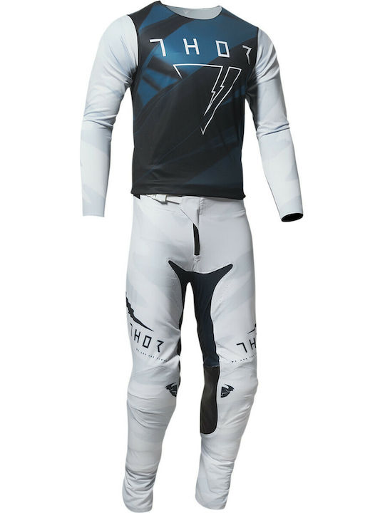 Thor MX Pro Cast Summer Motocross Pants White/Mint