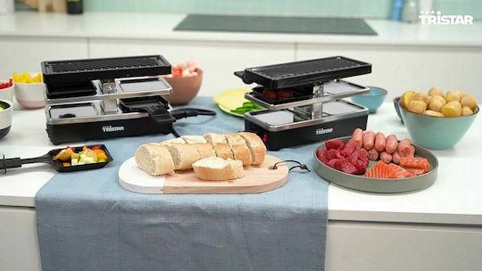 Tristar Tabletop Electric Grill Ribbed Plate 800W 23.8cmx10.4cmcm