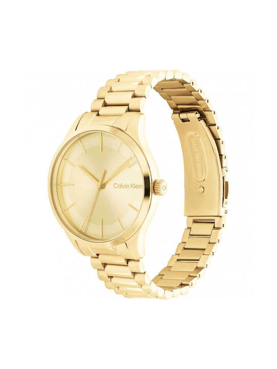 Calvin Klein Iconic Uhr mit Gold Metallarmband