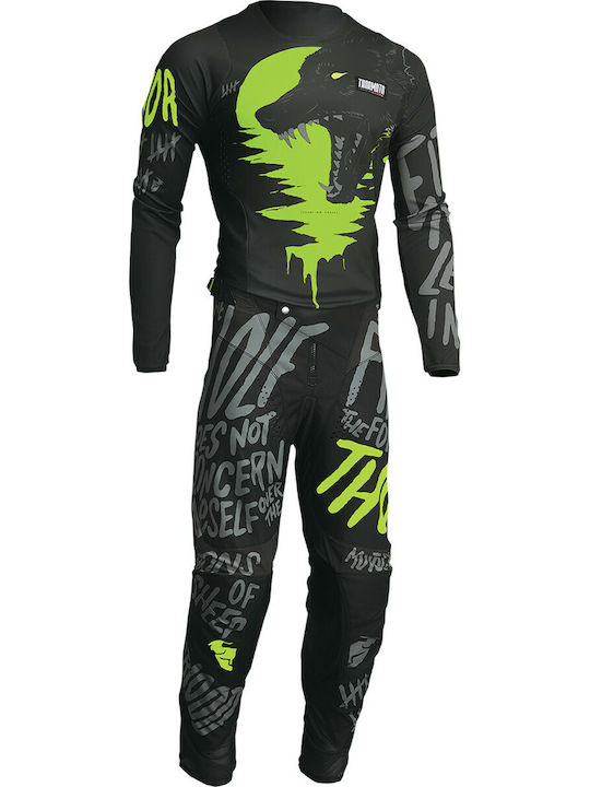 Thor Youth Pulse Counting Sheep Καλοκαιρινό Παιδικό Παντελόνι Motocross Charcoal/Acid