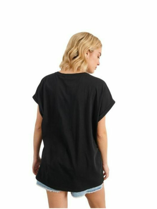 Attrattivo Γυναικείο T-shirt Μαύρο