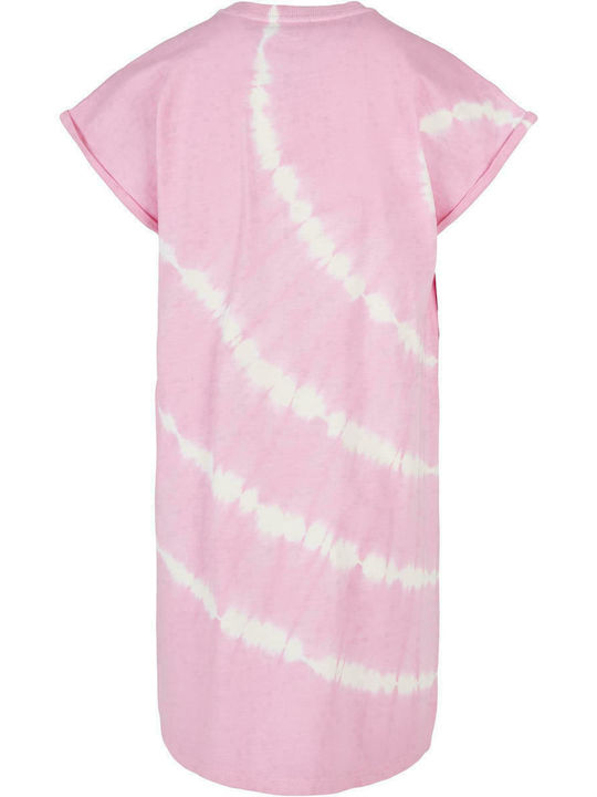 Urban Classics Kids Dress Short Sleeve Pink