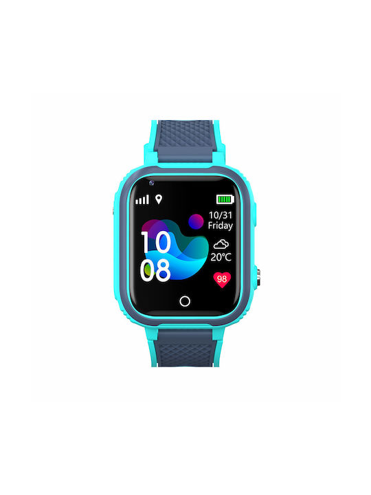 Manta Παιδικό Smartwatch με GPS και Καουτσούκ/Πλαστικό Λουράκι Μπλε