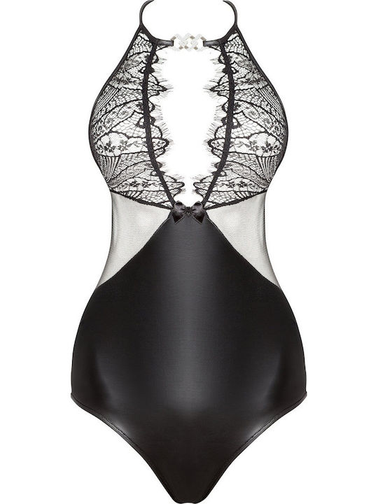 Beauty Night Delilah Sexy Κορμάκι με Δαντέλα Teddy Black