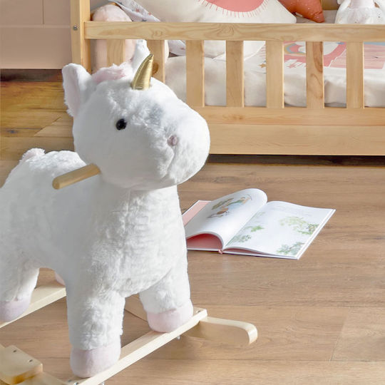 Atmosphera Unicorn Rocking Toy Unicorn for 24+ Months White