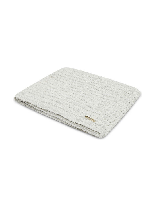 Guess Kids Knitted Neck Gaiter White