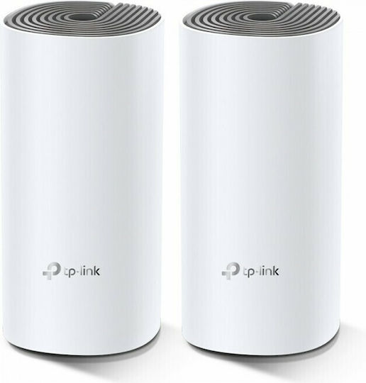 TP-LINK Deco E4 v1 WiFi Mesh Network Access Point Wi‑Fi 5 Dual Band (2.4 & 5GHz) in Double Kit