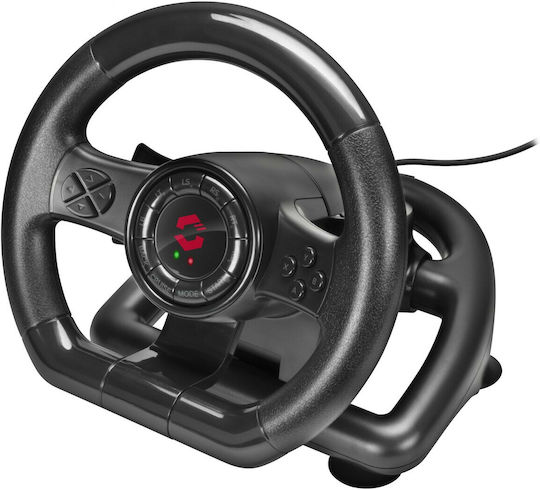 SpeedLink Black Bolt Racing Wheel Τιμονιέρα με Πετάλια για PC με 180° Περιστροφής