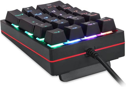 Motospeed K24 Gaming Клавиатура с Outemu Blue превключватели и RGB осветление (Английски US)