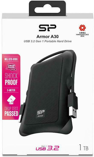 Silicon Power Armor A30 USB 3.0 Εξωτερικός HDD 1TB 2.5" Μαύρο