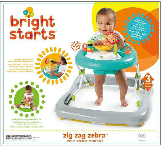 Bright Starts Στράτα Zig Zag Zebra Walker Mehrfarbig 11477