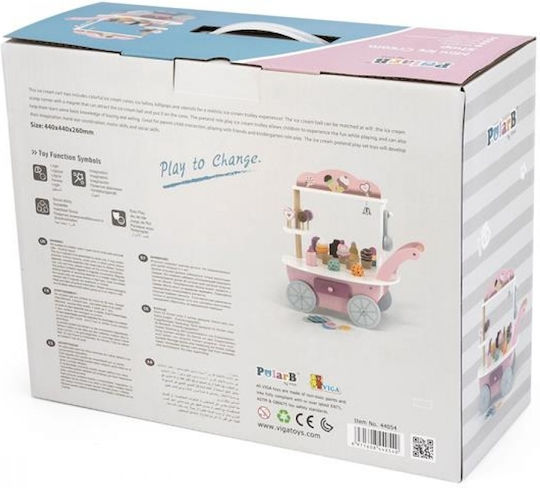Viga Toys Μίνι Παγωτατζίδικο από Ξύλο για 3+ Ετών