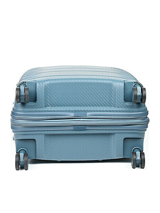 Airtex Paris Mittlerer Hartgepäckkoffer Hellblau mit 4 Rädern Höhe 65,5 cm