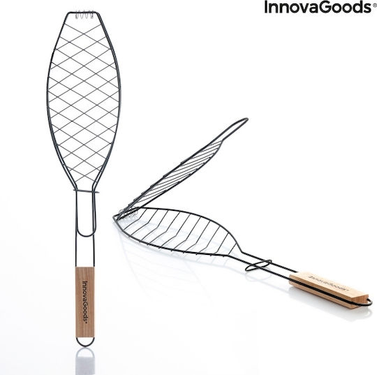 InnovaGoods Fisket Διπλή Μεταλλική Σχάρα Ψησίματος Αντικολλητική για Ψάρια 56x12.5εκ.