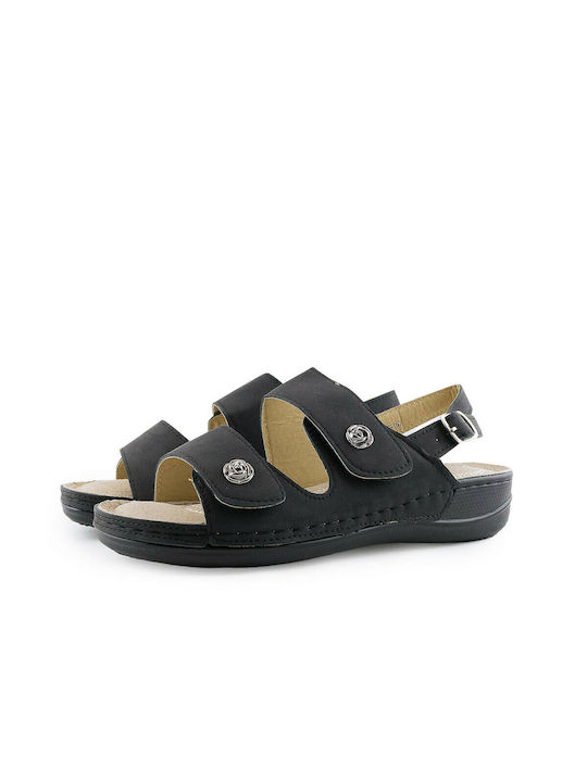 Azores Antrin Damen Sandalen BLACK