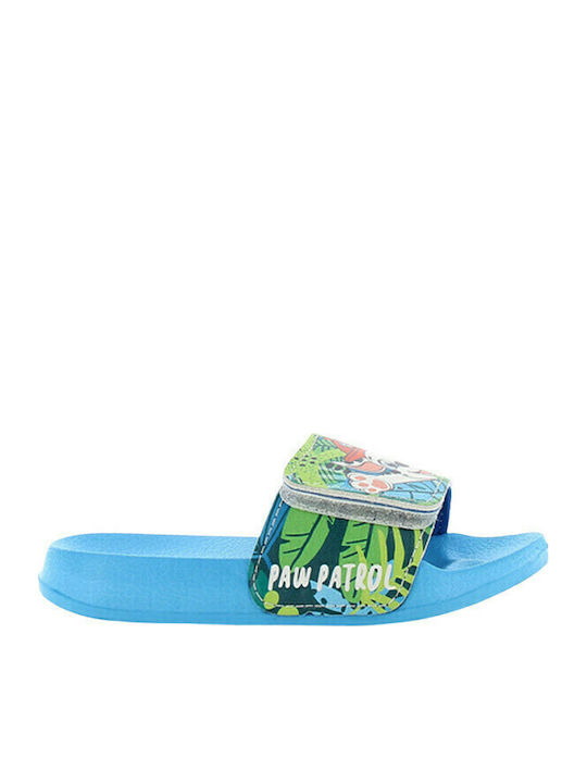 Kinder Badeschlappen Pfoten-Patrouille Hellblau Paw Patrol Twin