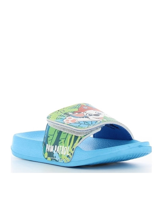 Kinder Badeschlappen Pfoten-Patrouille Hellblau Paw Patrol Twin