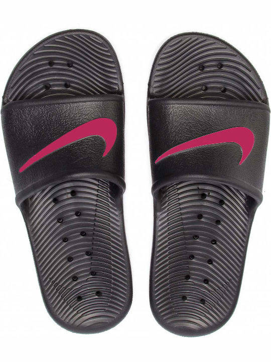 Nike Παιδικές Σαγιονάρες Slides για Κορίτσι Μαύρες Kawa Shower GS PS