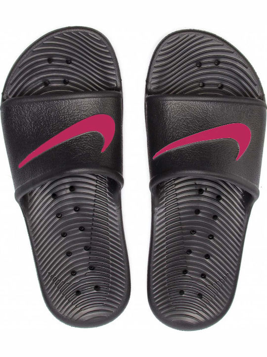 Kids' Slides Black Kawa Shower