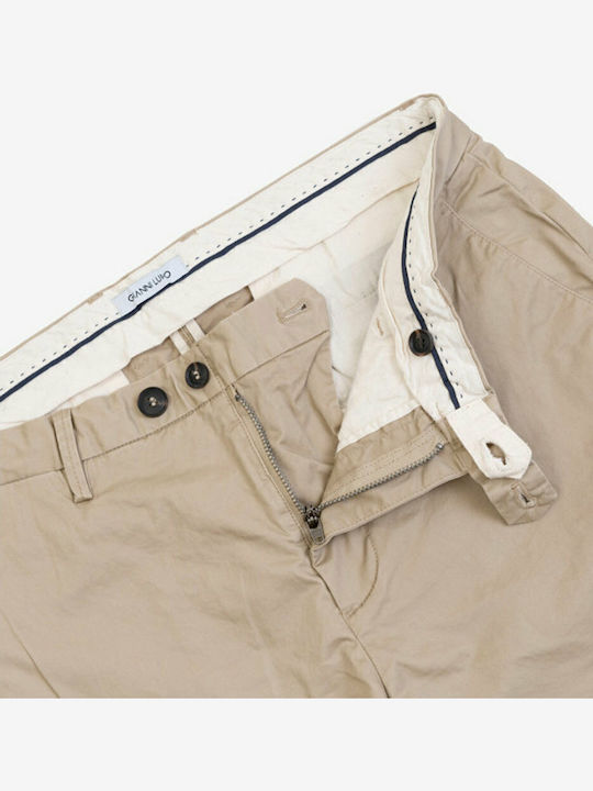 Trousers Elastic in Regular Fit Beige