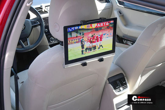 Compass Car Mobile & Tablet Mount with Adjustable Hooks Black