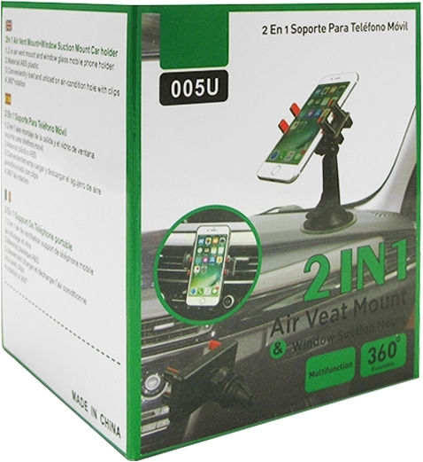 Dash Holder Car Mobile Mount with Clip-Peg Black