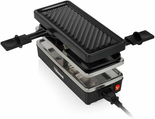 Tristar Tabletop Electric Grill Raclette Ribbed Plate 400W 23.8cmx10.4cmcm