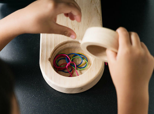 Plan Toys Τοίχος με Τροχαλίες Εκπαιδευτικό Παιχνίδι Γνώσεων από Ξύλο για 3+ Ετών