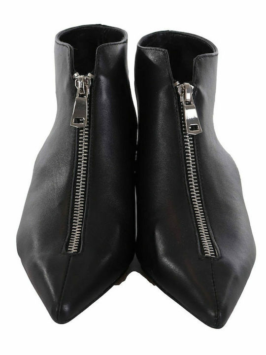 Sassy Leather Women's Ankle Boots Black
