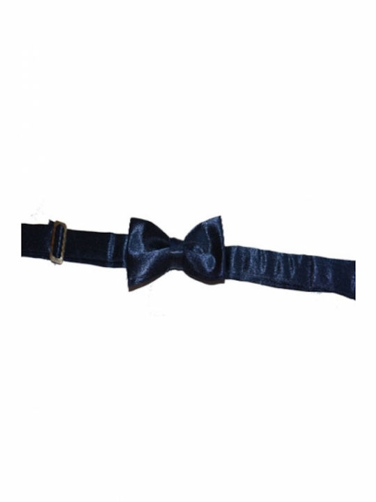 Energiers Kids Fabric Bow Tie Navy Blue
