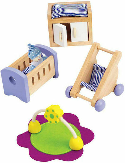 Hape Βρεφικό Δωμάτιο Για Κουκλόσπιτο Έπιπλα για Κουκλόσπιτο