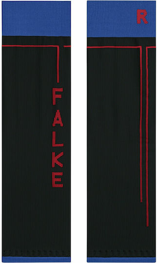 Falke Energizing Tube Elastische Wadenstützen Schwarz Blau 16021-3006