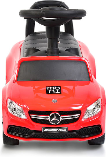 Moni Mercedes C63 Купе Количка Езда На За 12+ Месеца Червена