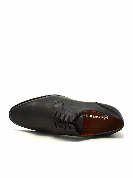 -1040 Leder Herren Freizeitschuhe Anatomisch Schwarz
