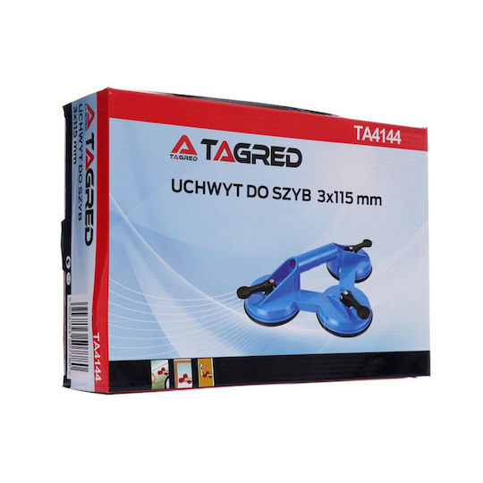 Tagred Plastic Triple Work Suction Cup 120mm with Max Lifting Weight 150kg