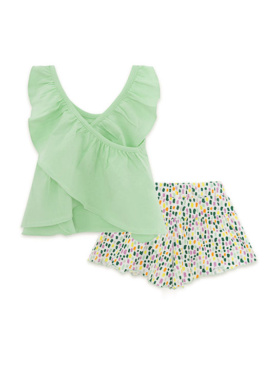 Tuc Tuc Kids Set with Shorts Summer 2pcs Green