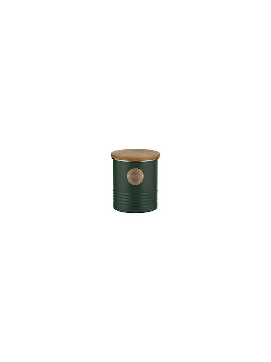 Typhoon Coffee Jar with Airtight Lid Metallic Green 1000ml 1 Piece
