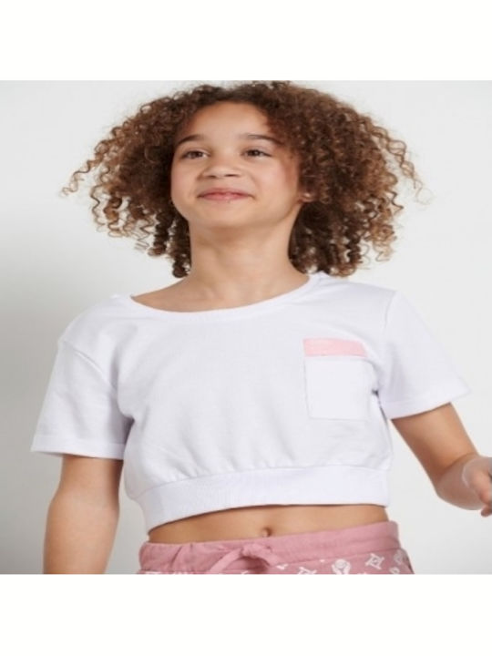 Kids' Crop Top Short Sleeve White One World