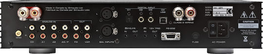 Simaudio Moon 340i D3PX Integrated Hi-Fi Amplifier Stereo 200W/4Ω 100W/8Ω Black