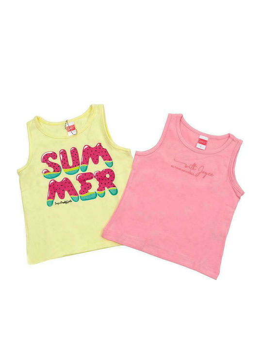 Set of Kids' Shirts Yellow Summer