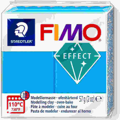 Staedtler Fimo Effect Translucent Blue Πολυμερικός Πηλός 57gr