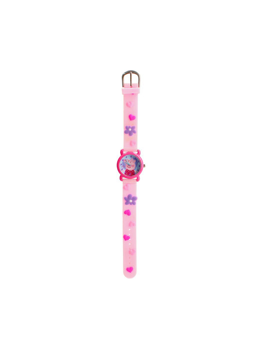 Kids Licensing Kids Analog Watch with Rubber/Plastic Strap Pink