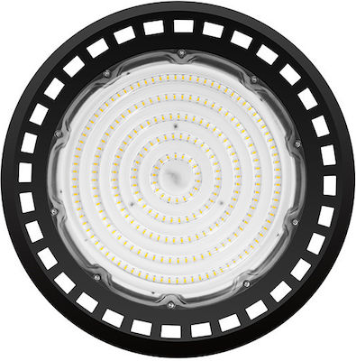 Aca Astrek Lumină clopot comercială LED 150W Alb rece 19500lm cu LED încorporat Negru