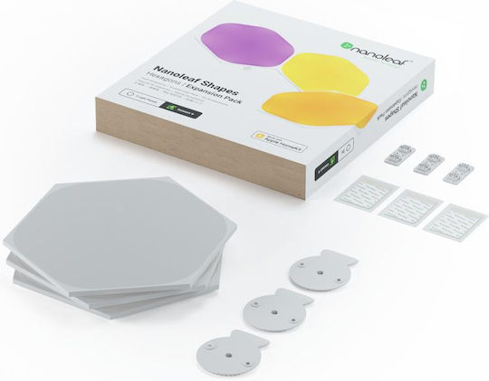 Nanoleaf Smart Dekoratives Tischlampen Shapes Hexagons Expansion 3er Pack LED RGB Sechseck 3 Stück