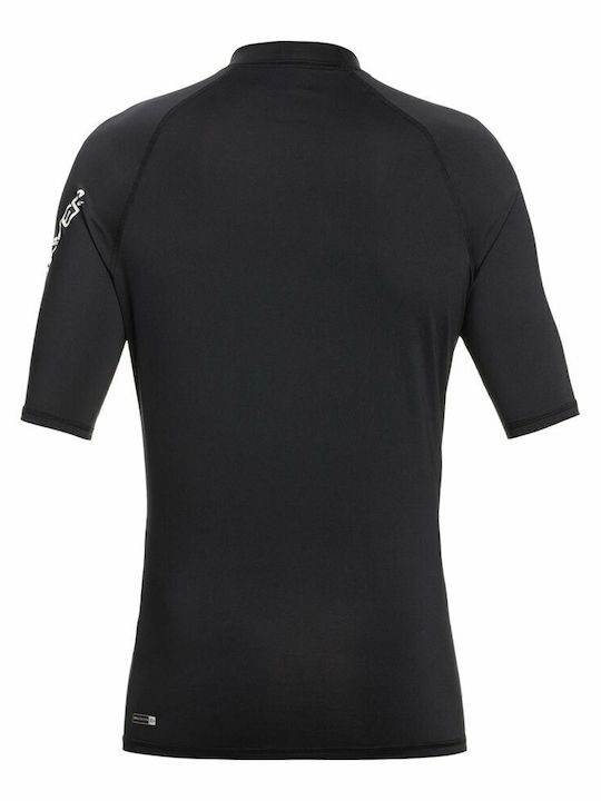 Quiksilver All Time Men's Short Sleeve Sun Protection Shirt Black