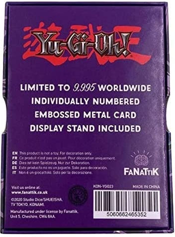 FaNaTtik Yu-Gi-Oh! - Dark Magician Karte 1/1 Replik Einzelkarte