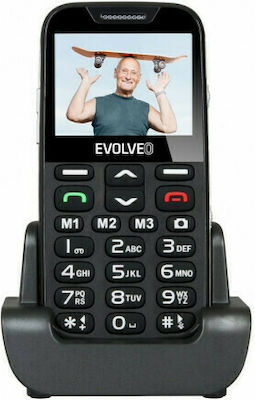 Evolveo Easyphone XD Single SIM Κινητό με Κουμπιά για Ηλικιωμένους Μαύρο