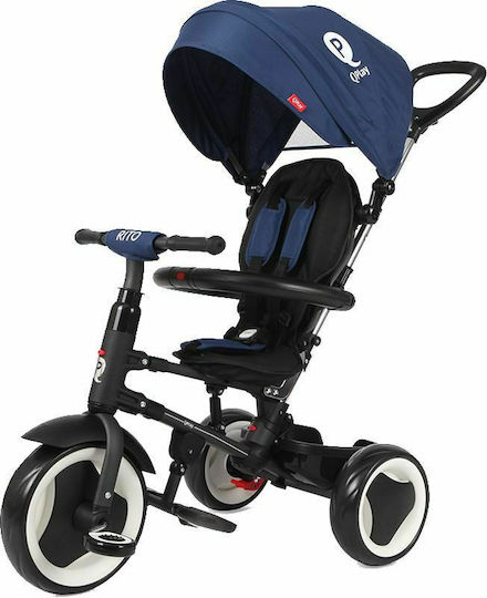 Q Play Q Play Kinderdreirad mit Elterngriff für 10 Monate Blau